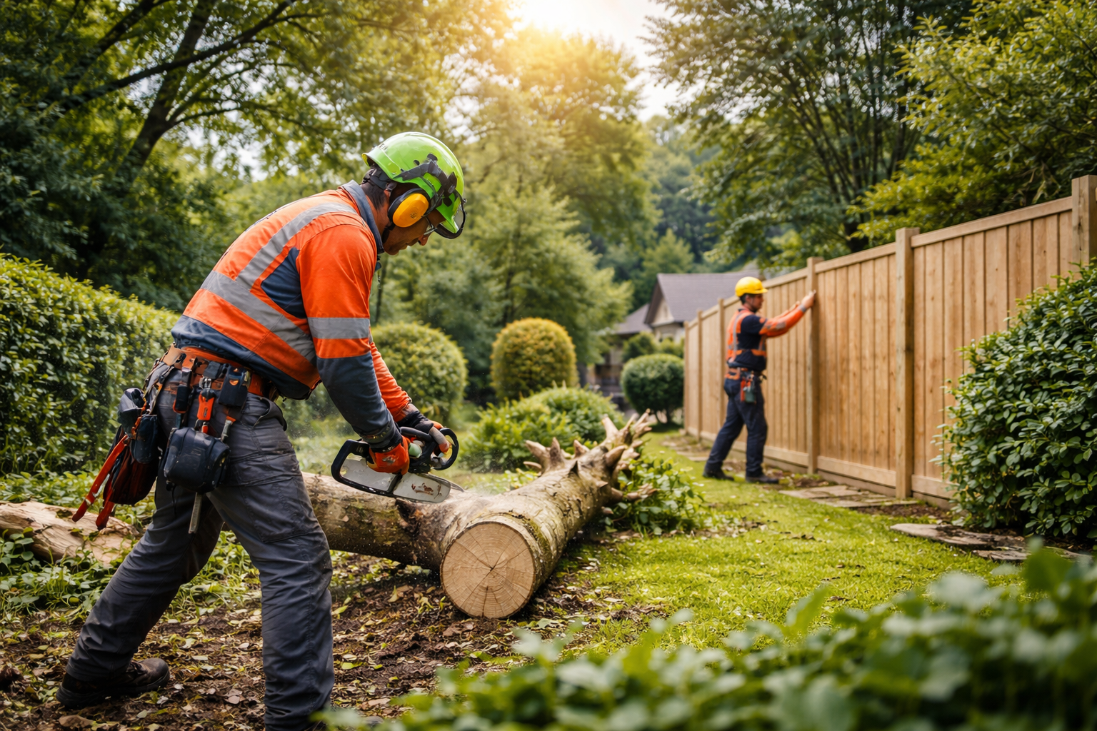 Tree surgery and fencing services in Newtownabbey