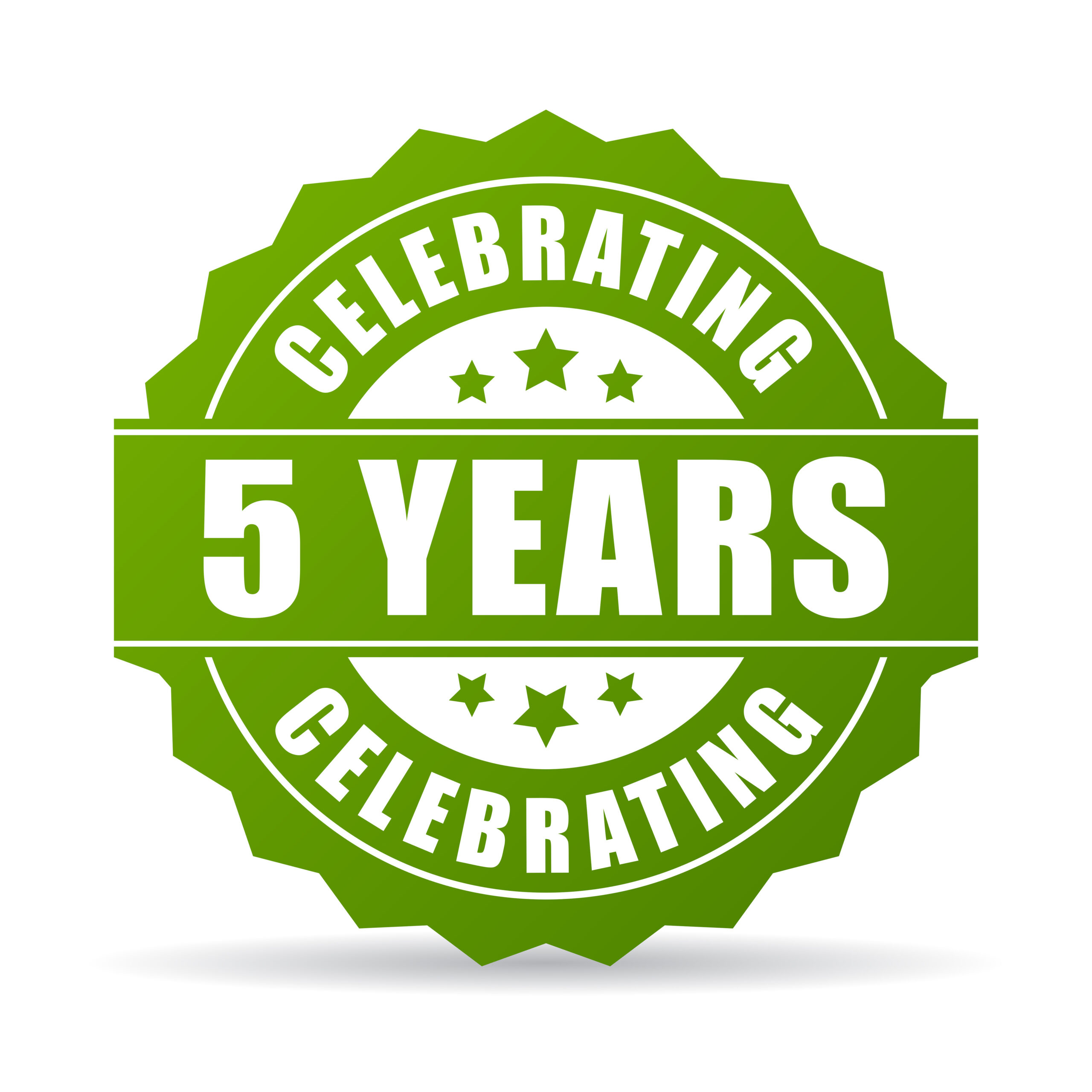 Five years anniversary